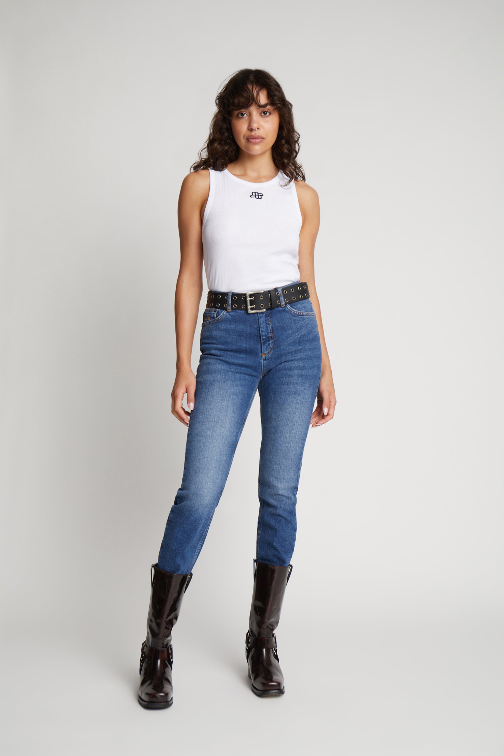 Tezza Logo tank top - hvid